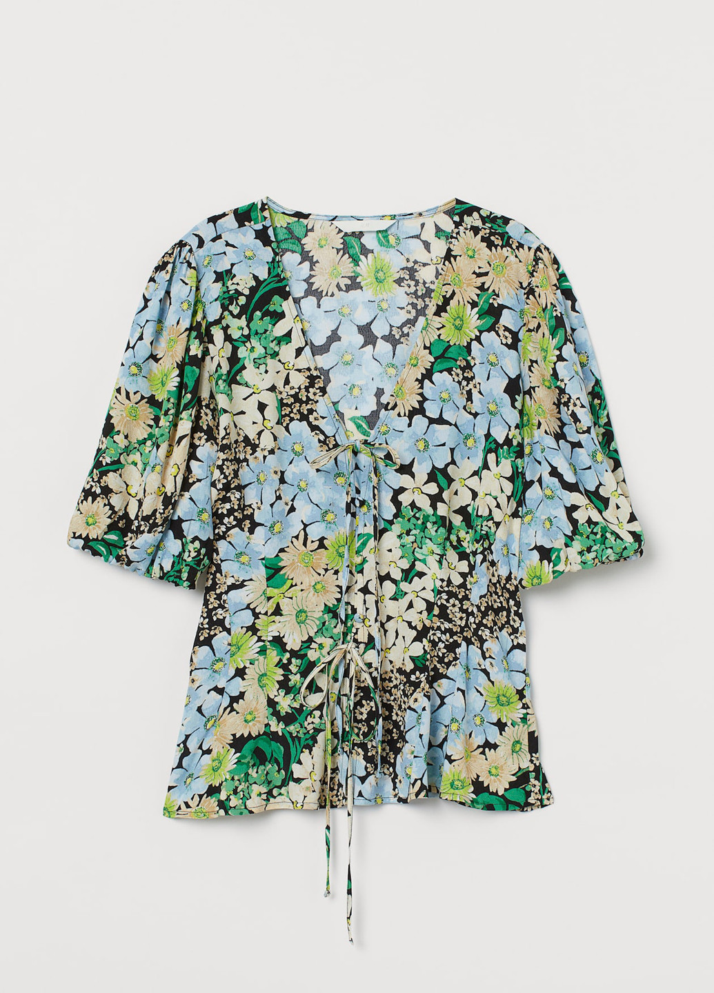 Голубая блуза H&M