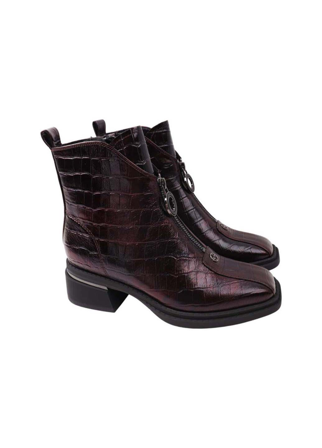 Бордовые демисезонная ботильоны Molka