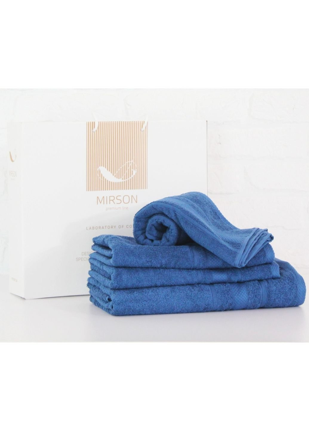 No Brand полотенце mirson набор банных №5085 elite softness blueberry 40х70,50х90,70х1 (2200003183559) синий производство - Украина