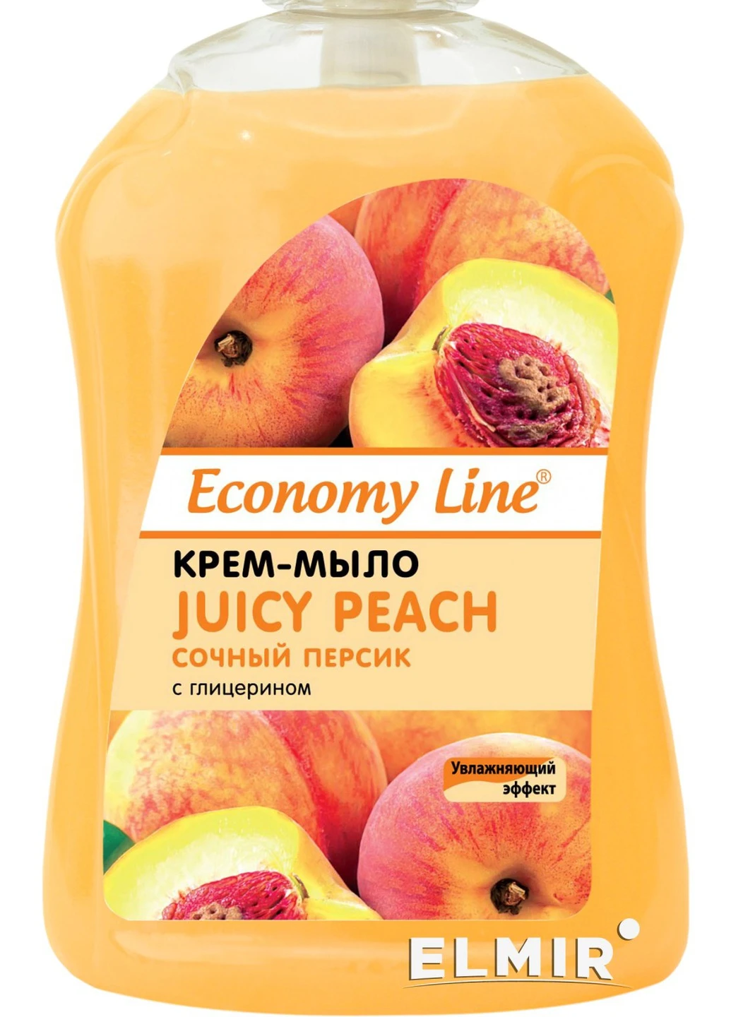 Крем-мило рідке Персик 500 г дозатор Economy Line (247619531)