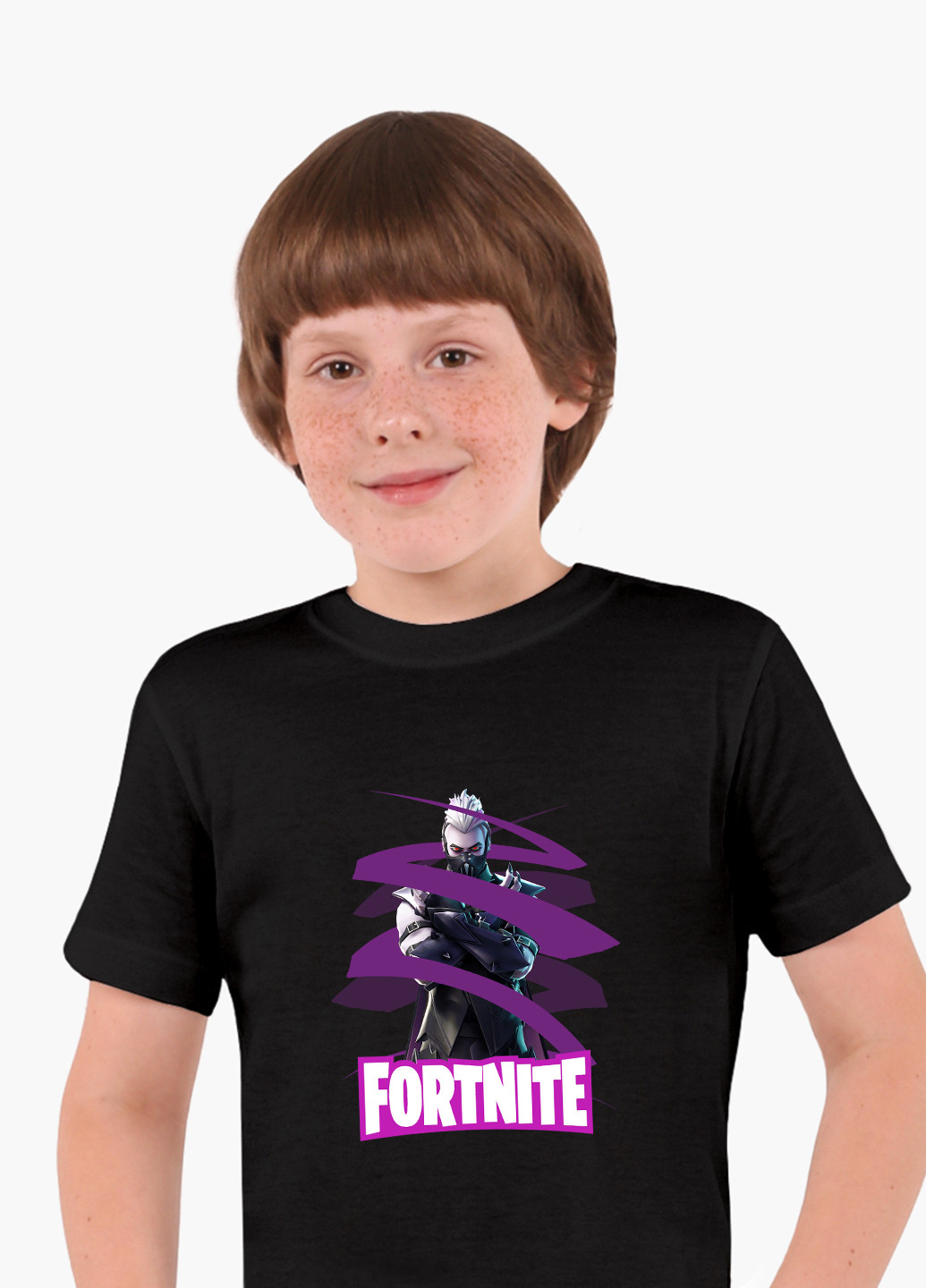 Черная демисезонная футболка детская фортнайт (fortnite)(9224-1190) MobiPrint
