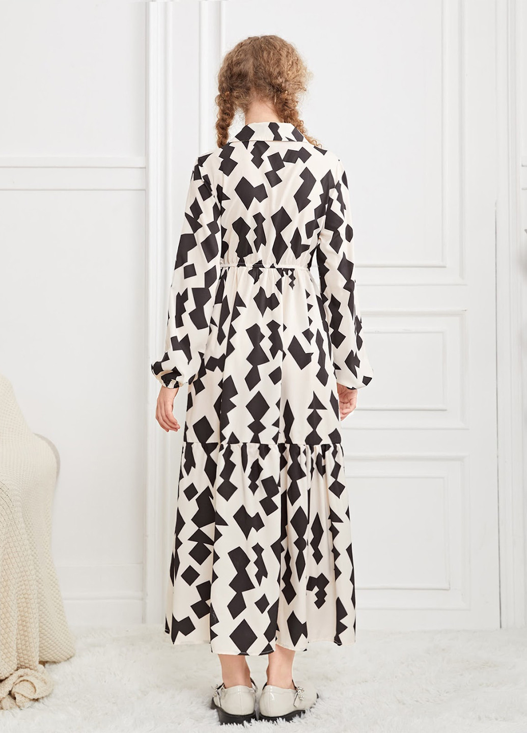 Чорно-біла сукня SHEIN (329821513)