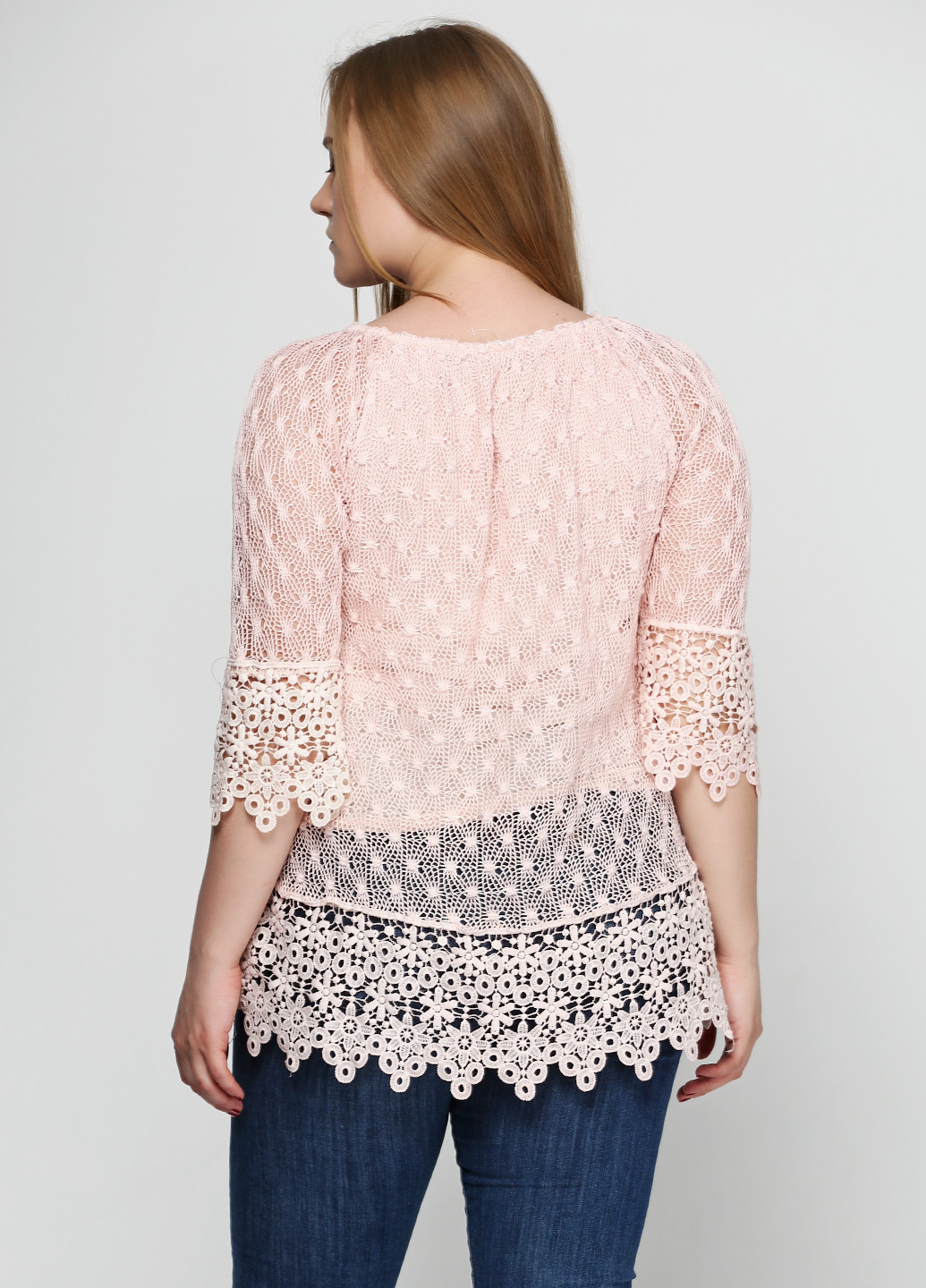 Світло-рожева демісезонна блуза Moda Italia