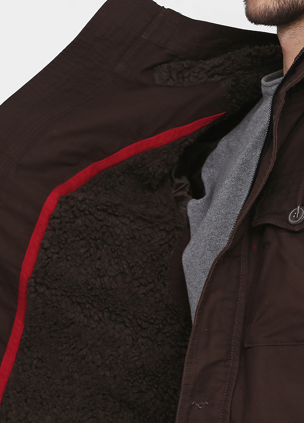 Темно-коричневая зимняя куртка Forvert
