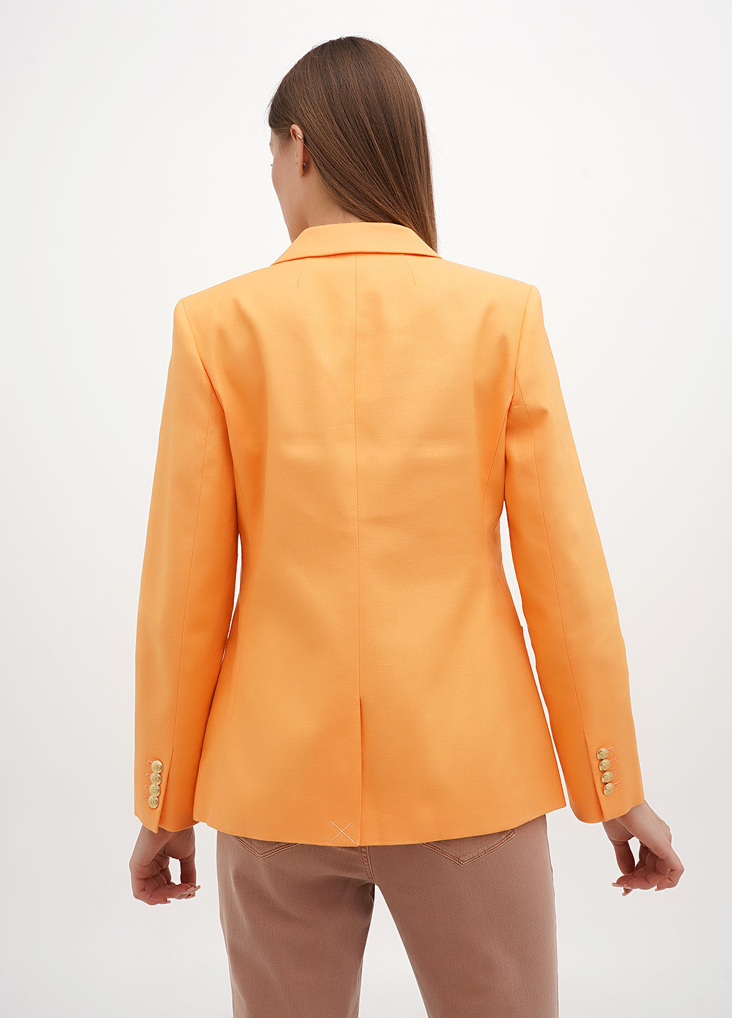 Оранжевый женский жакет J.Crew однотонный - демисезонный