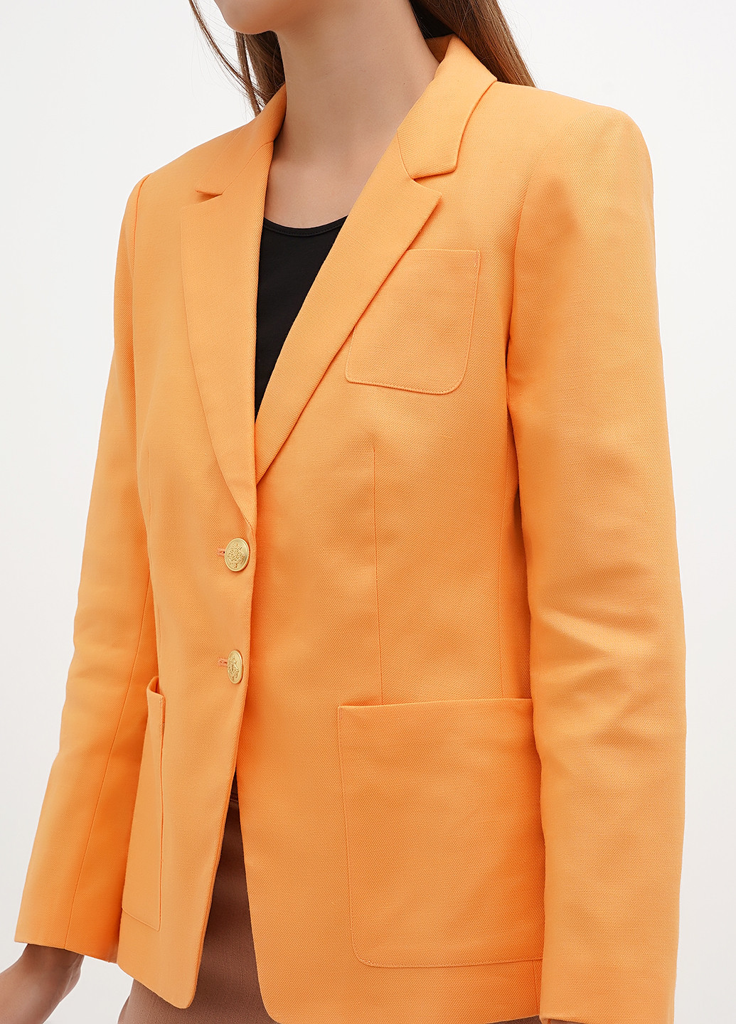 Оранжевый женский жакет J.Crew однотонный - демисезонный