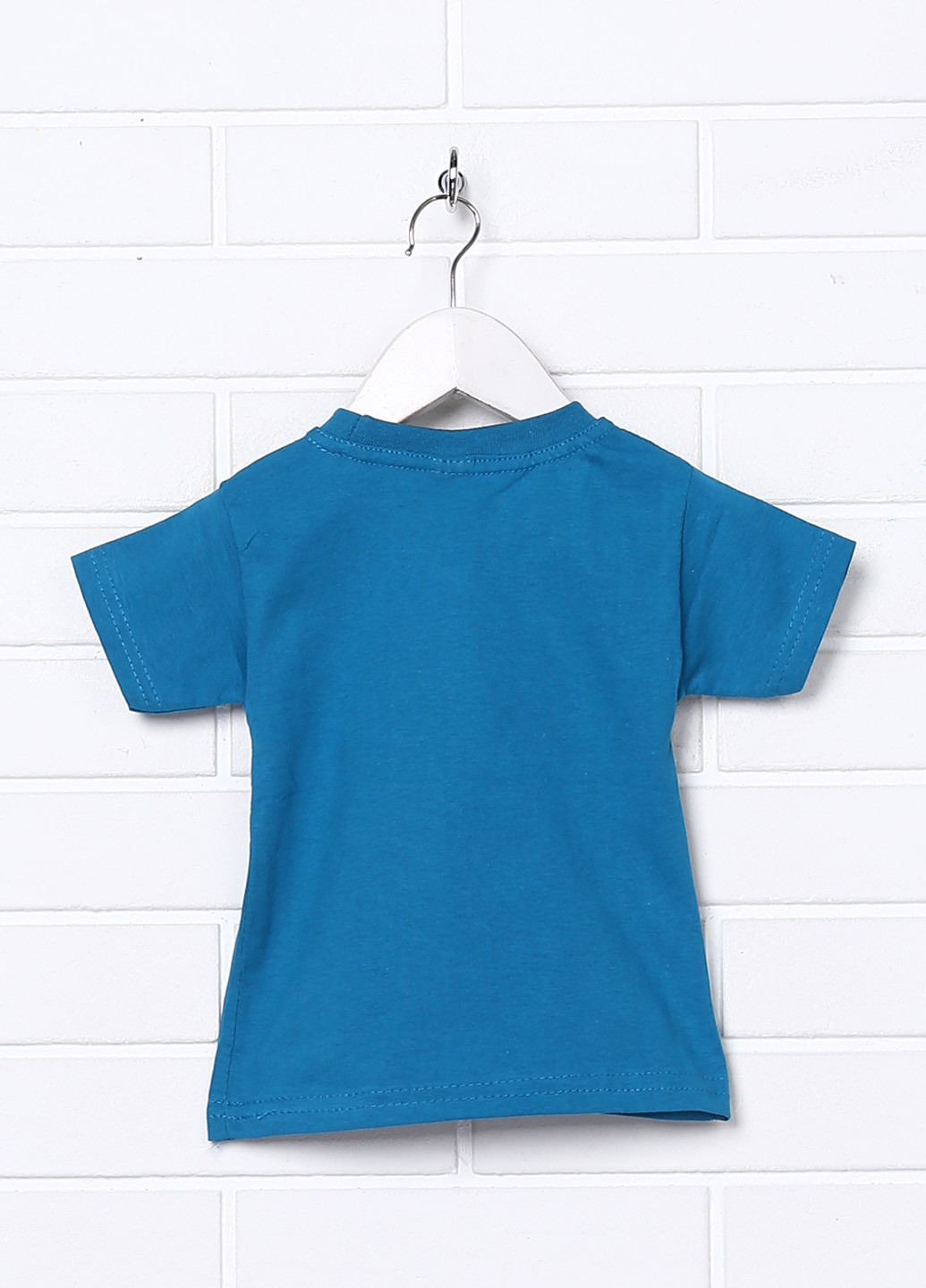 Синяя летняя футболка с коротким рукавом Babexi