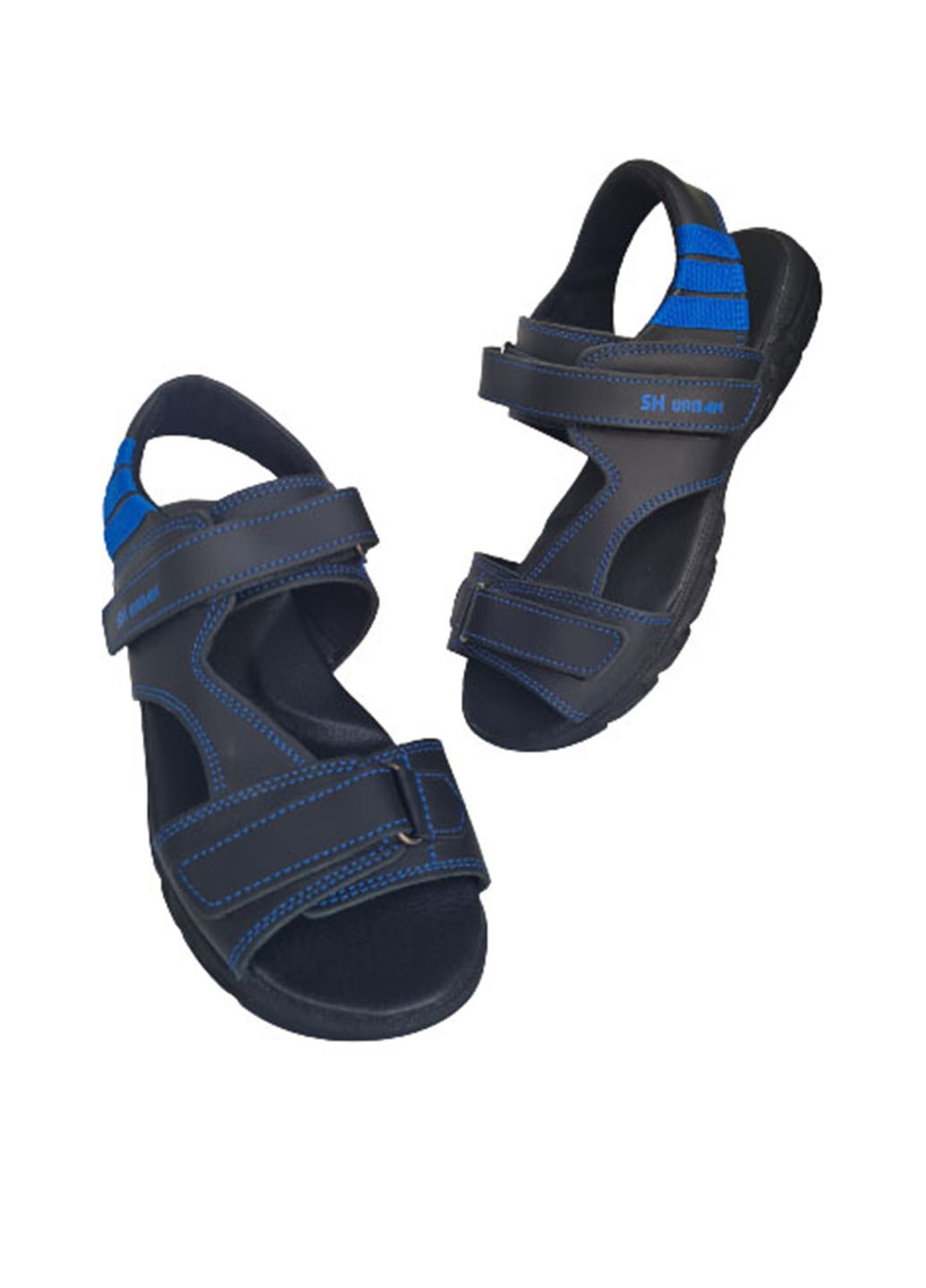 Темно-синие кэжуал сандалии Шалунишка на липучке