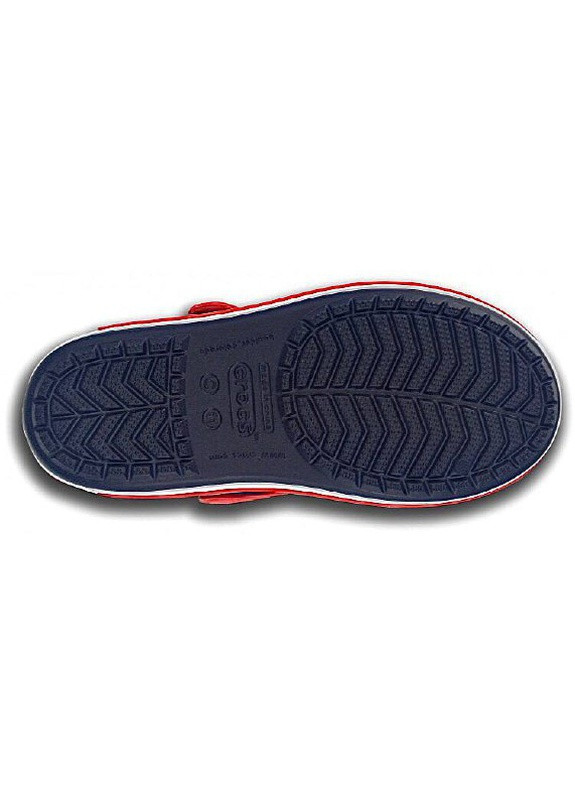 Темно-синие кэжуал детские сандалии Crocs на липучке