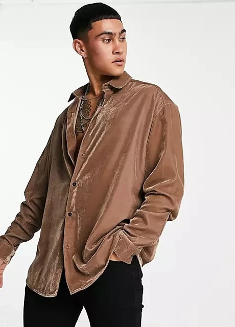 Коричневая рубашка Asos