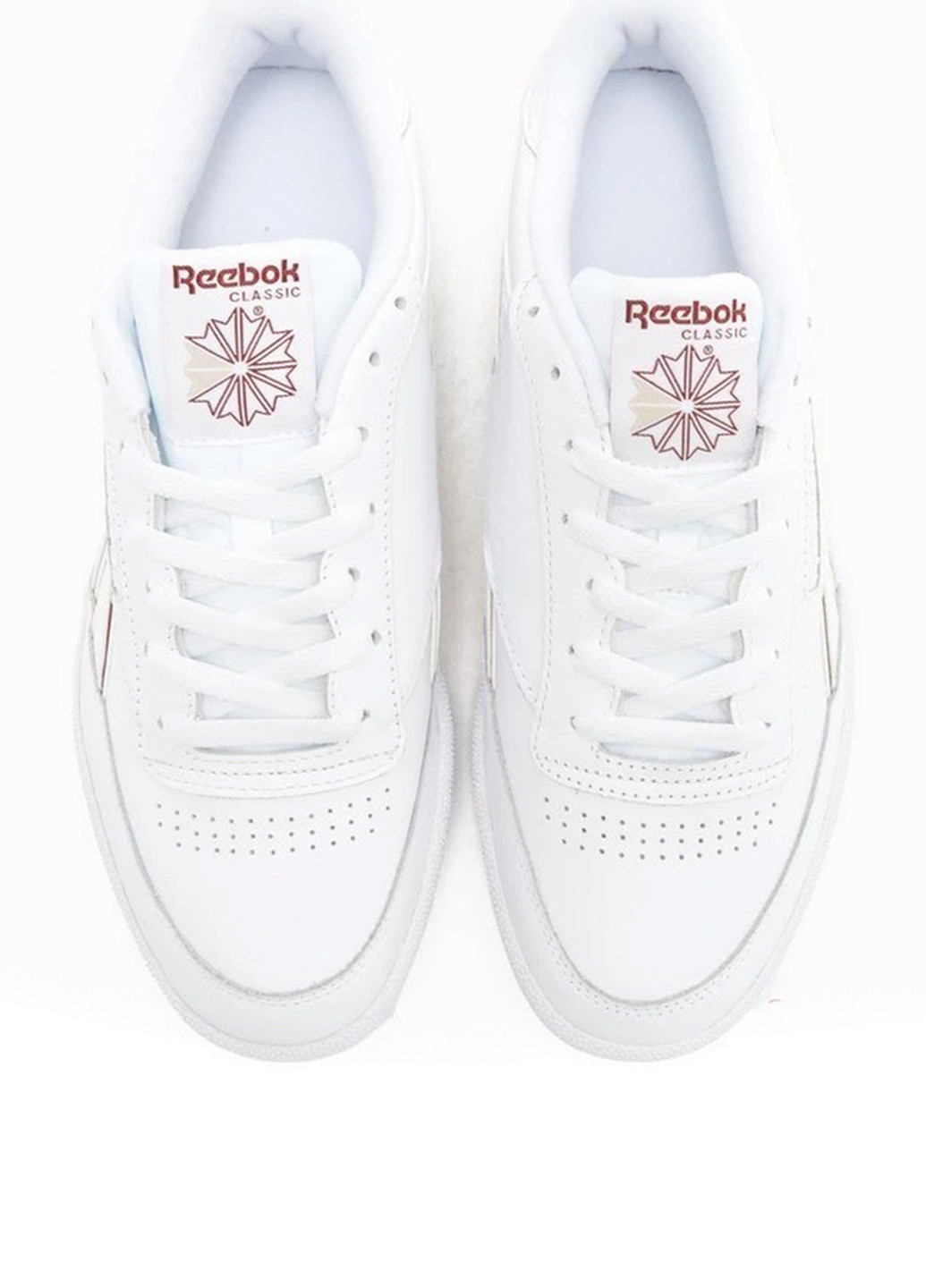 Белые демисезонные кроссовки Reebok