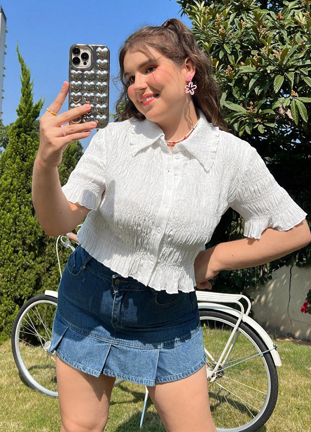 Белая блуза SHEIN