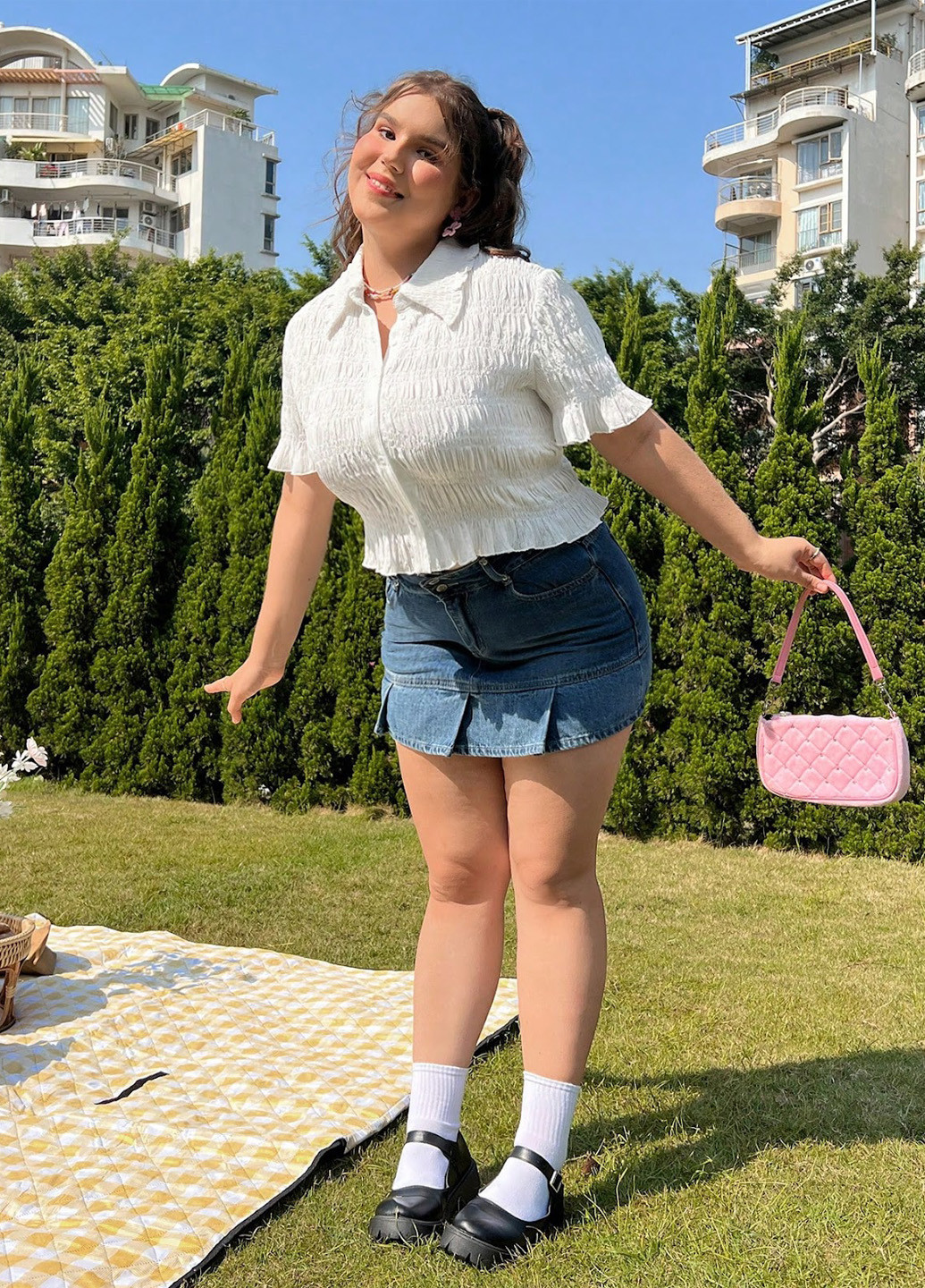 Белая блуза SHEIN