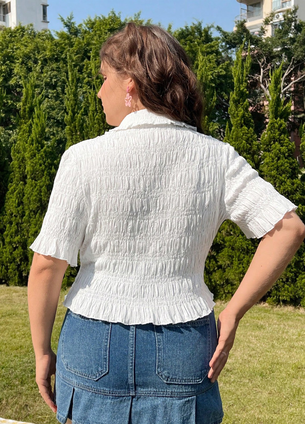 Белая блуза SHEIN