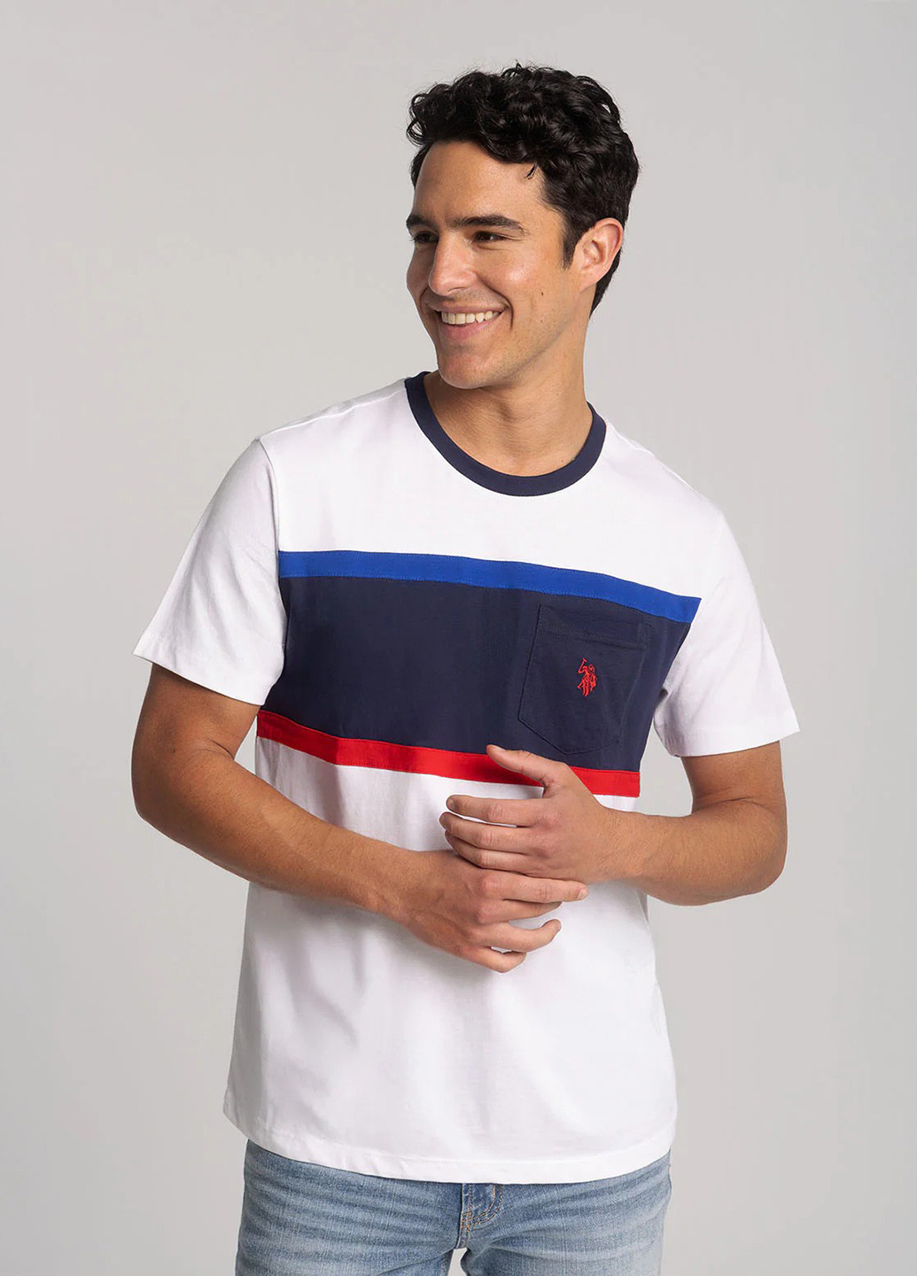 Белая футболка U.S. Polo Assn.