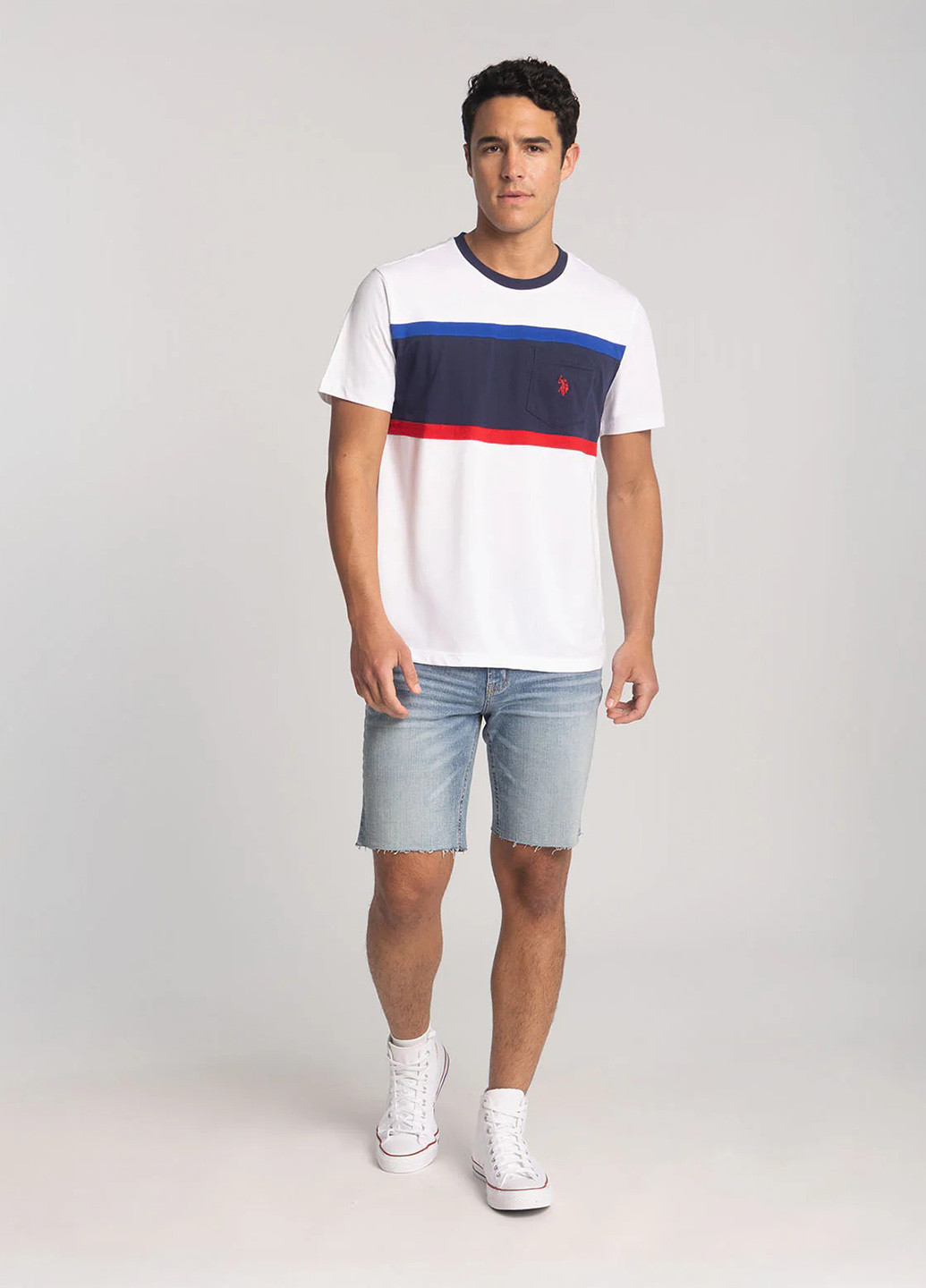 Белая футболка U.S. Polo Assn.