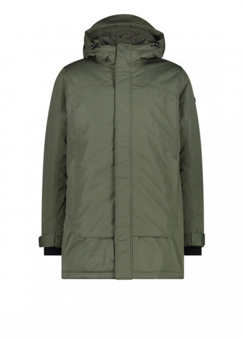 Оливковая (хаки) зимняя куртка 33k2207-e319 CMP Parka Fix Hood