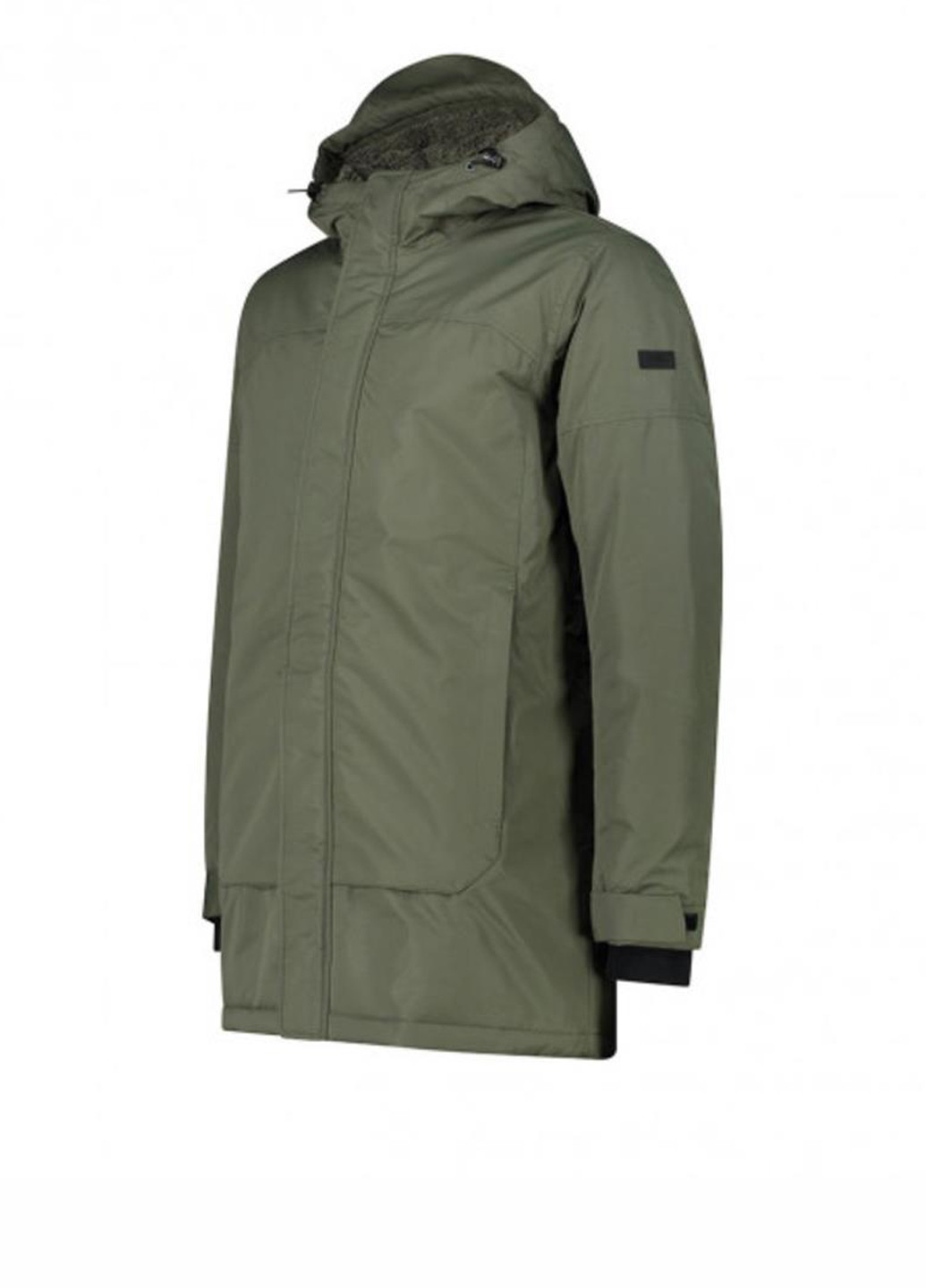 Оливковая (хаки) зимняя куртка 33k2207-e319 CMP Parka Fix Hood