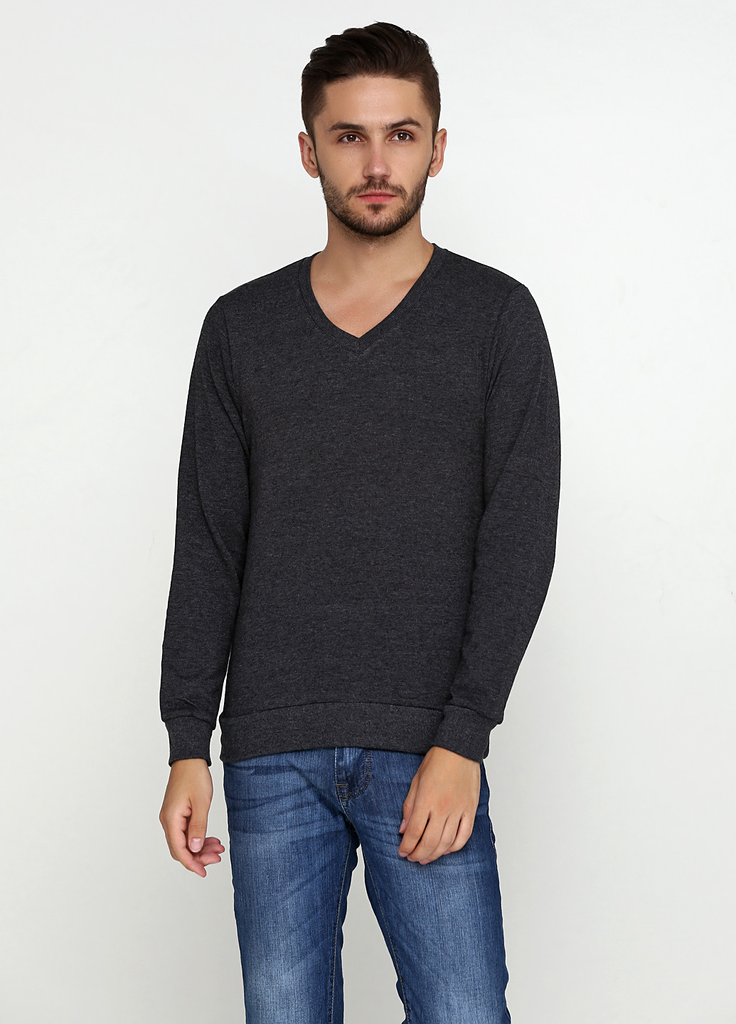 Темно-сірий демісезонний пуловер пуловер MSY