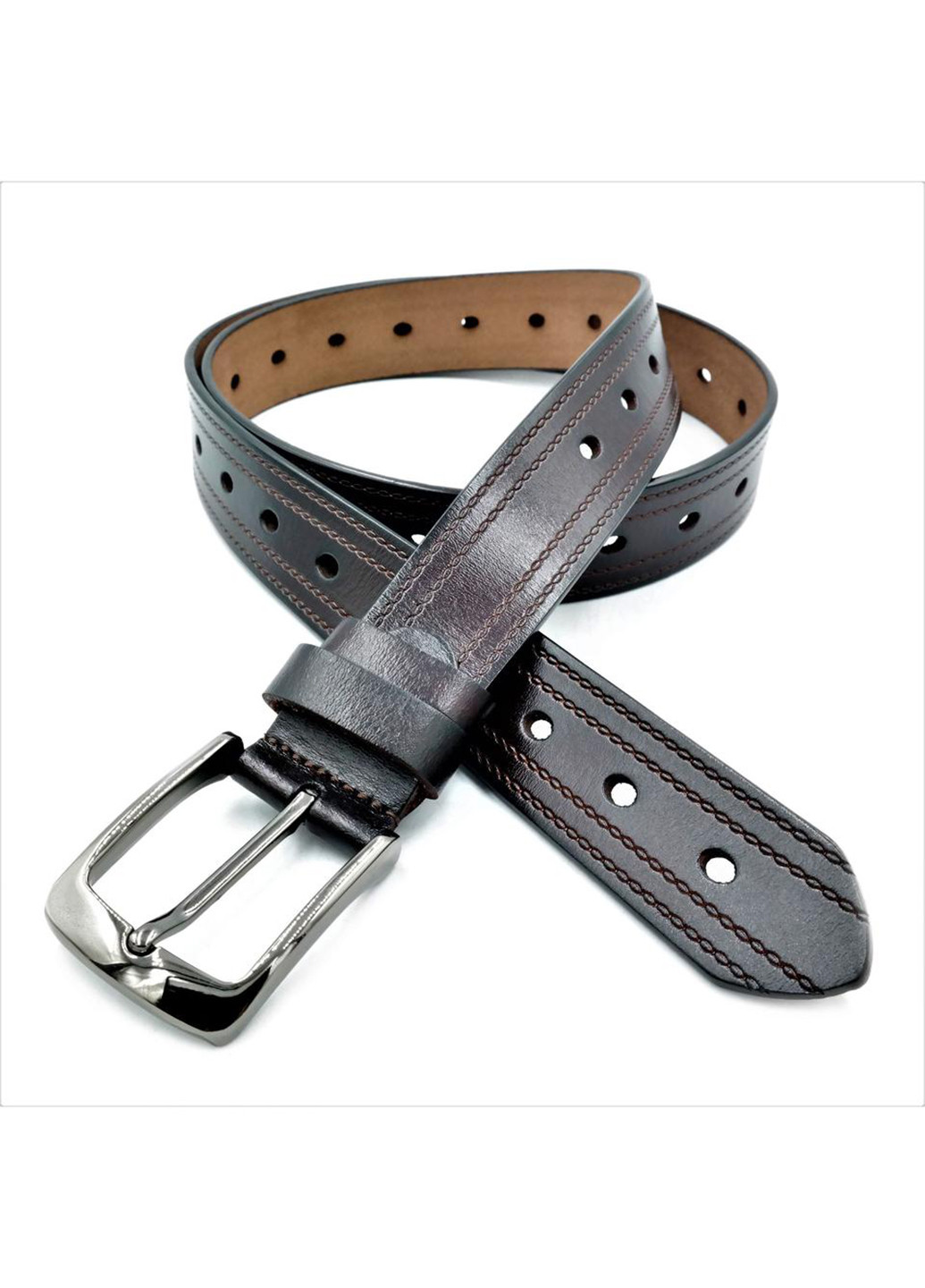 Жіночий шкіряний ремінь 110-115х3,3 см Le-Mon (254595069)