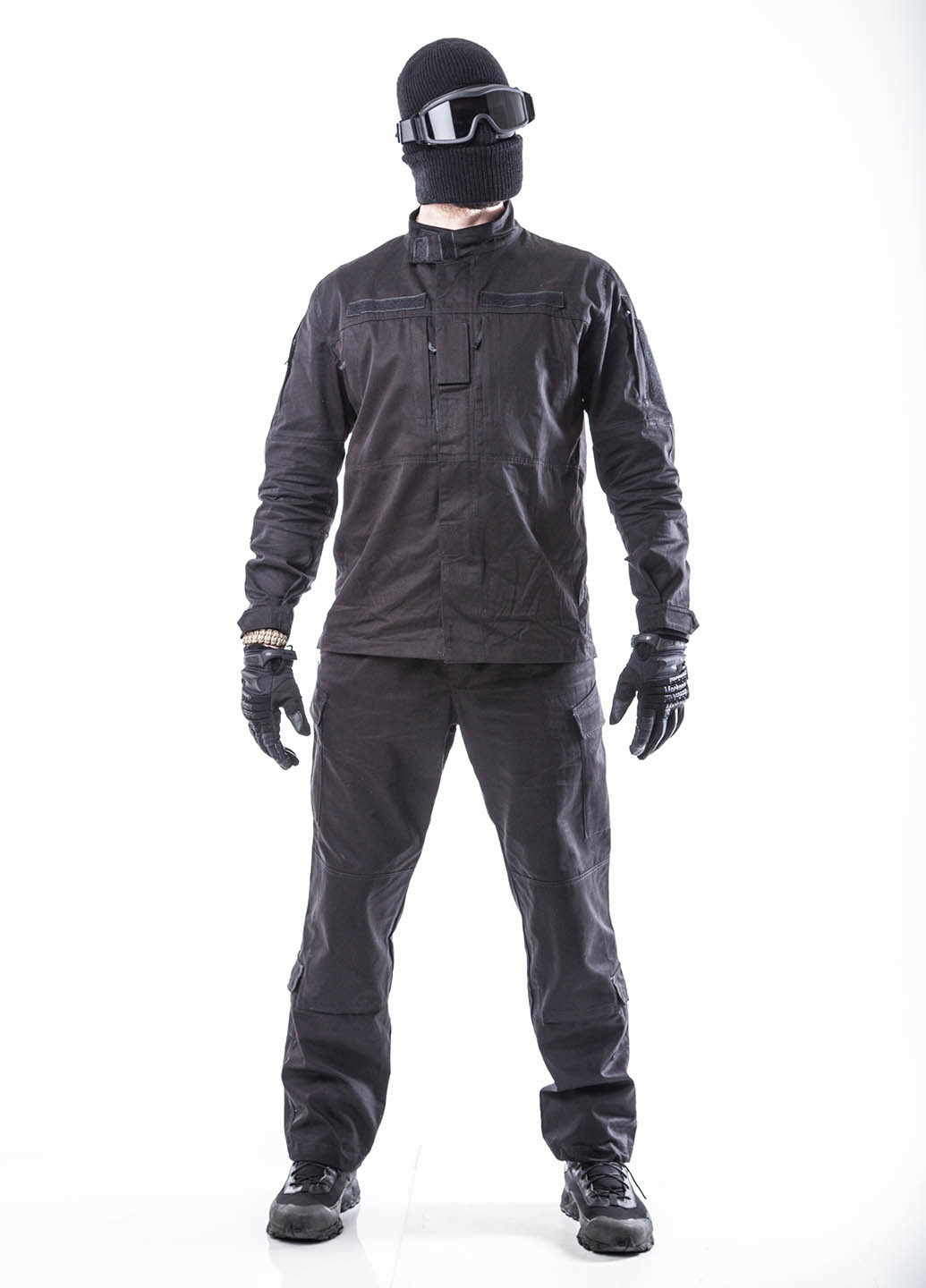 Чорний демісезонний костюм (куртка, штани) брючний Nation Gear