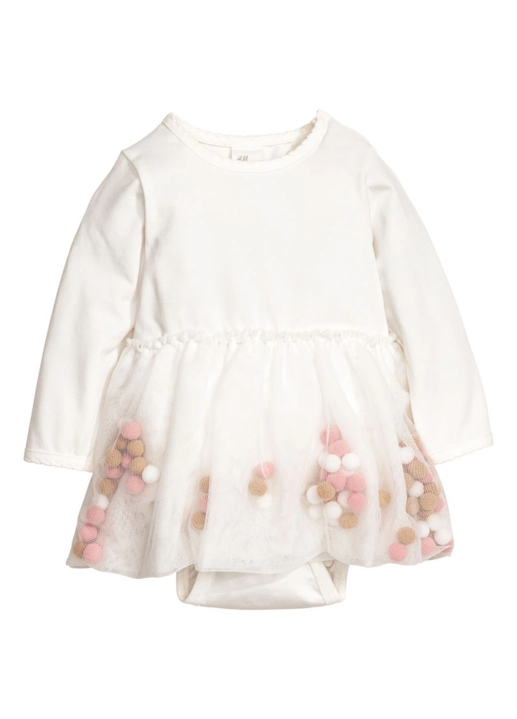 Белое платье- боди H&M (99449711)