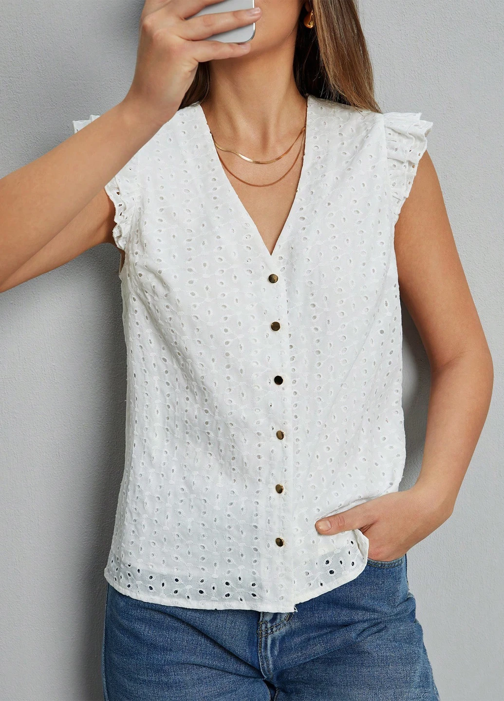 Біла блуза SHEIN