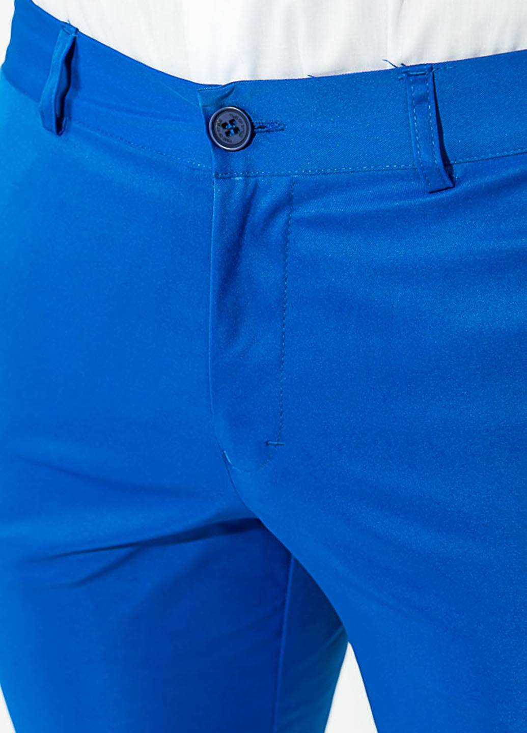 Сине-желтые кэжуал демисезонные прямые брюки Time of Style