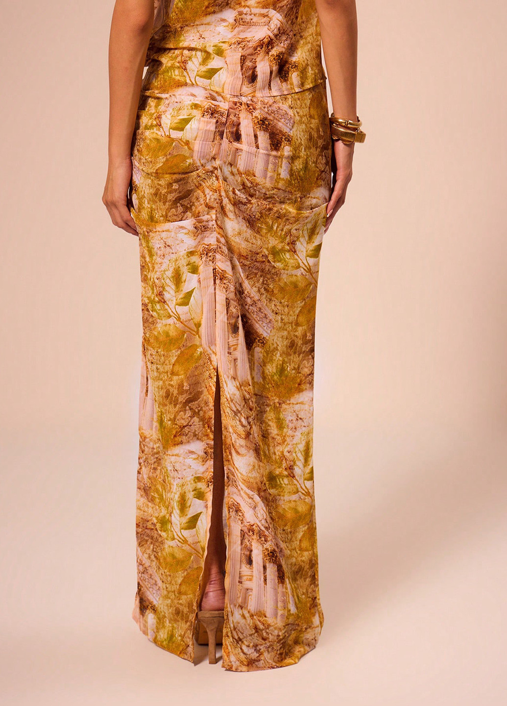 Разноцветная кэжуал с рисунком юбка SHEIN