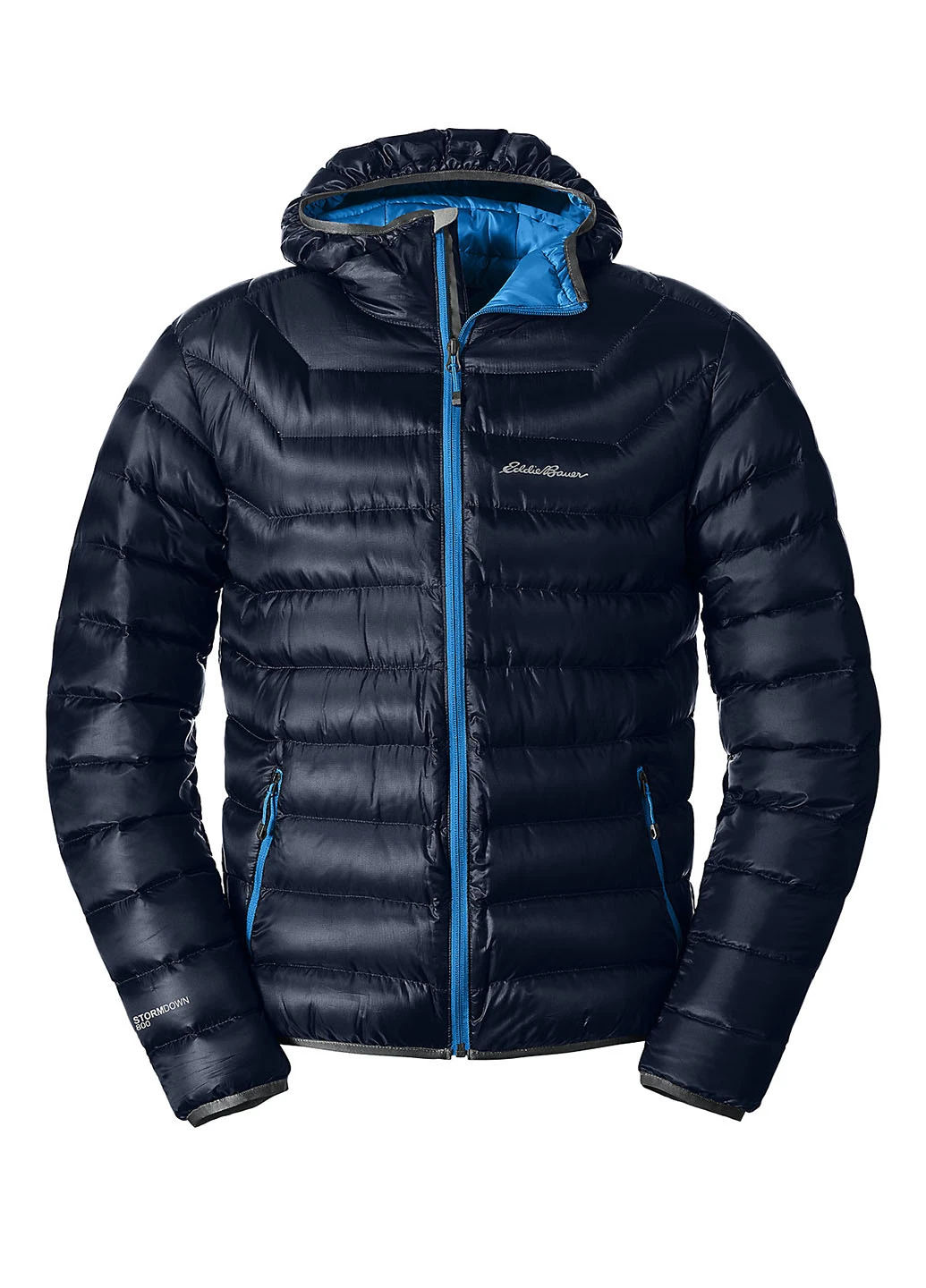 Темно-синий зимний Пуховик Eddie Bauer