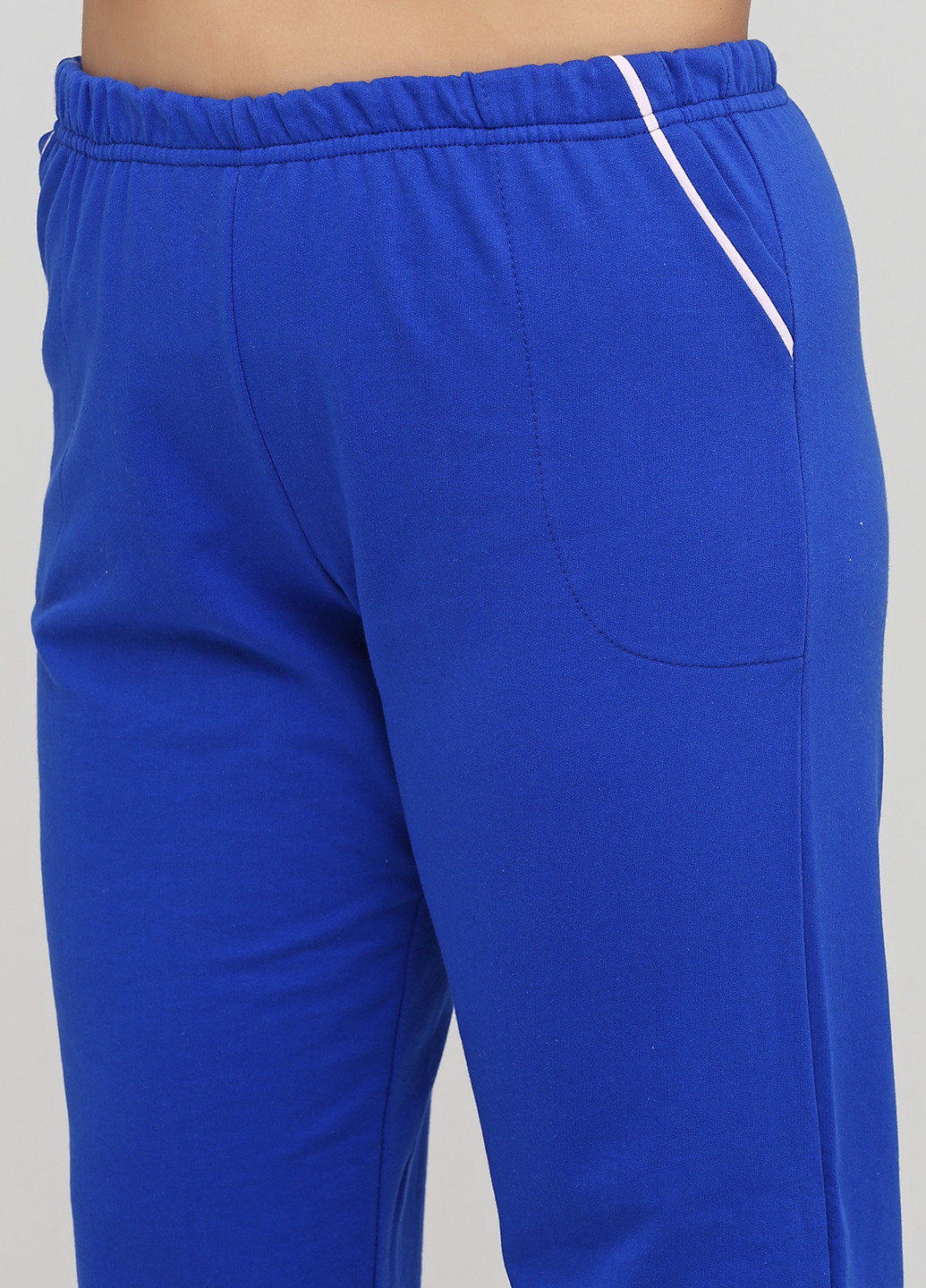 Темно-синяя всесезон пижама (маска для сна, свитшот, брюки) свитшот + брюки Трикомир