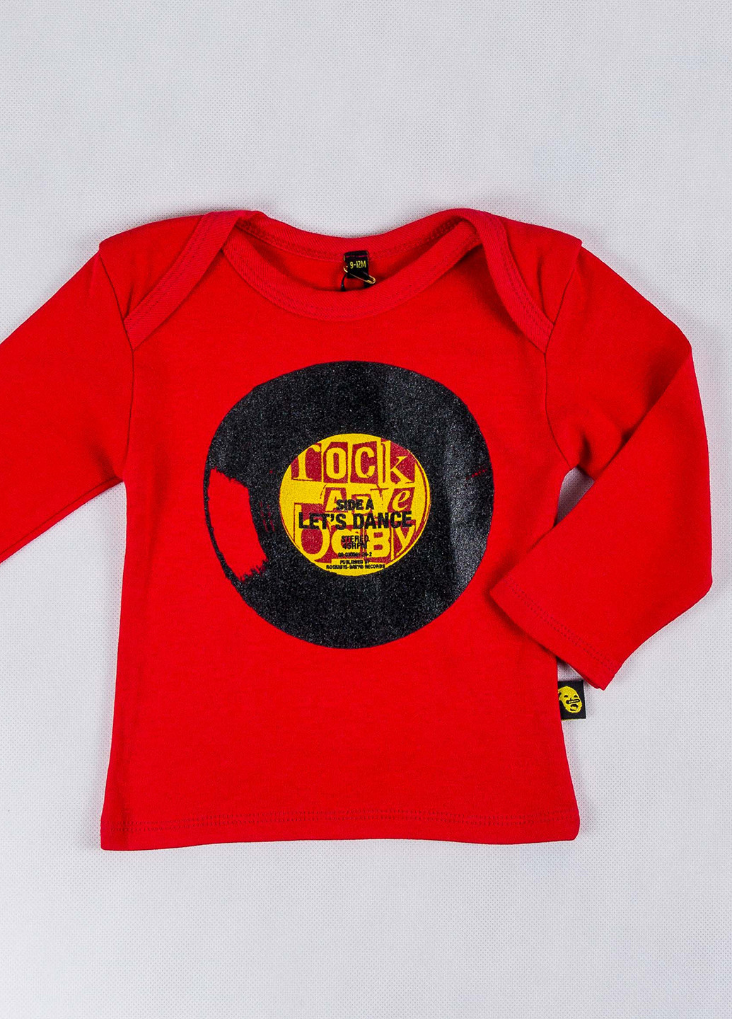 Красный демисезонный кэжуал лонгслив Rock A Bye Baby с рисунком