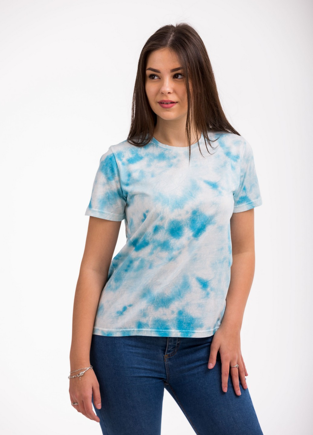 Синяя всесезон футболка женская Наталюкс 42-2363