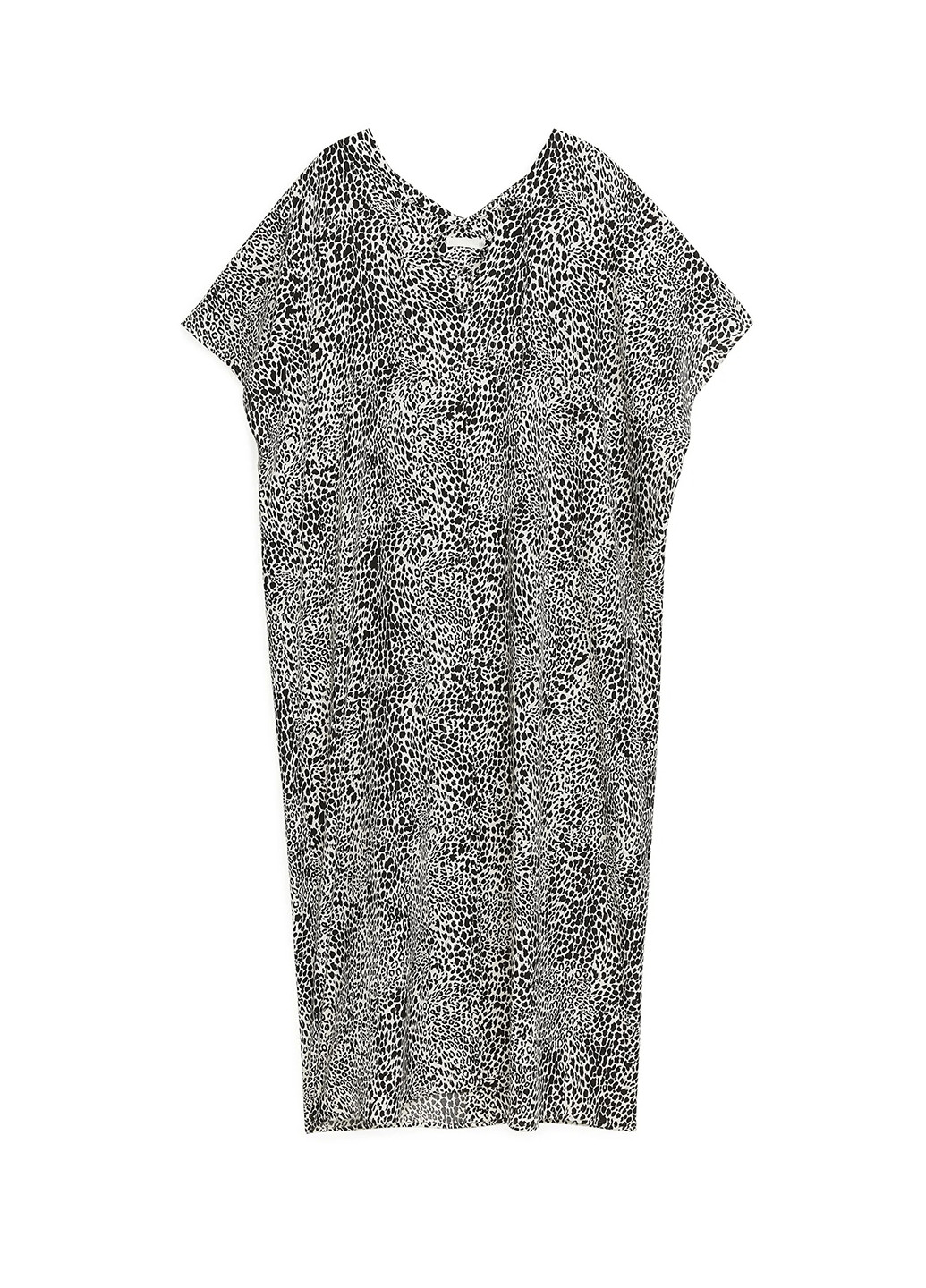 Чорно-білий кежуал плаття, сукня Arket леопардовий
