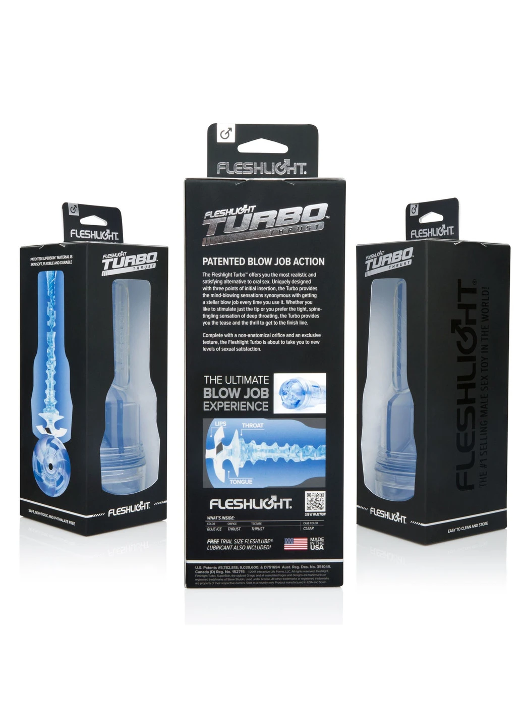 Мастурбатор Turbo Thrust Blue Ice (імітатор минету) Fleshlight (252022439)