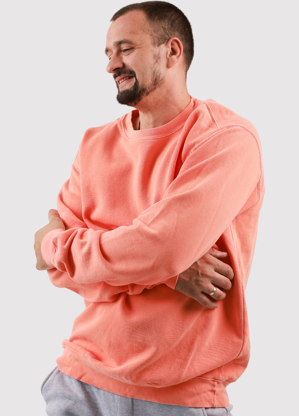 Оранжевый свитшот Blue 84 однотонный без декора (361422161)