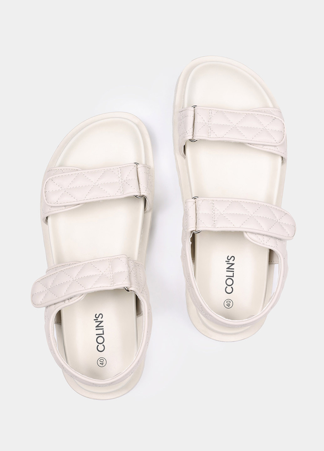 Айвори босоножки Colin's на липучке