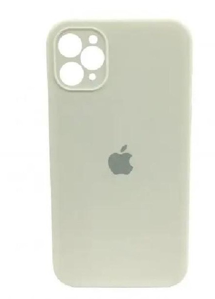 Силиконовый Чехол Накладка с Квадратными Бортиками Silicone Case для iPhone 11 Pro Max White No Brand (254255655)