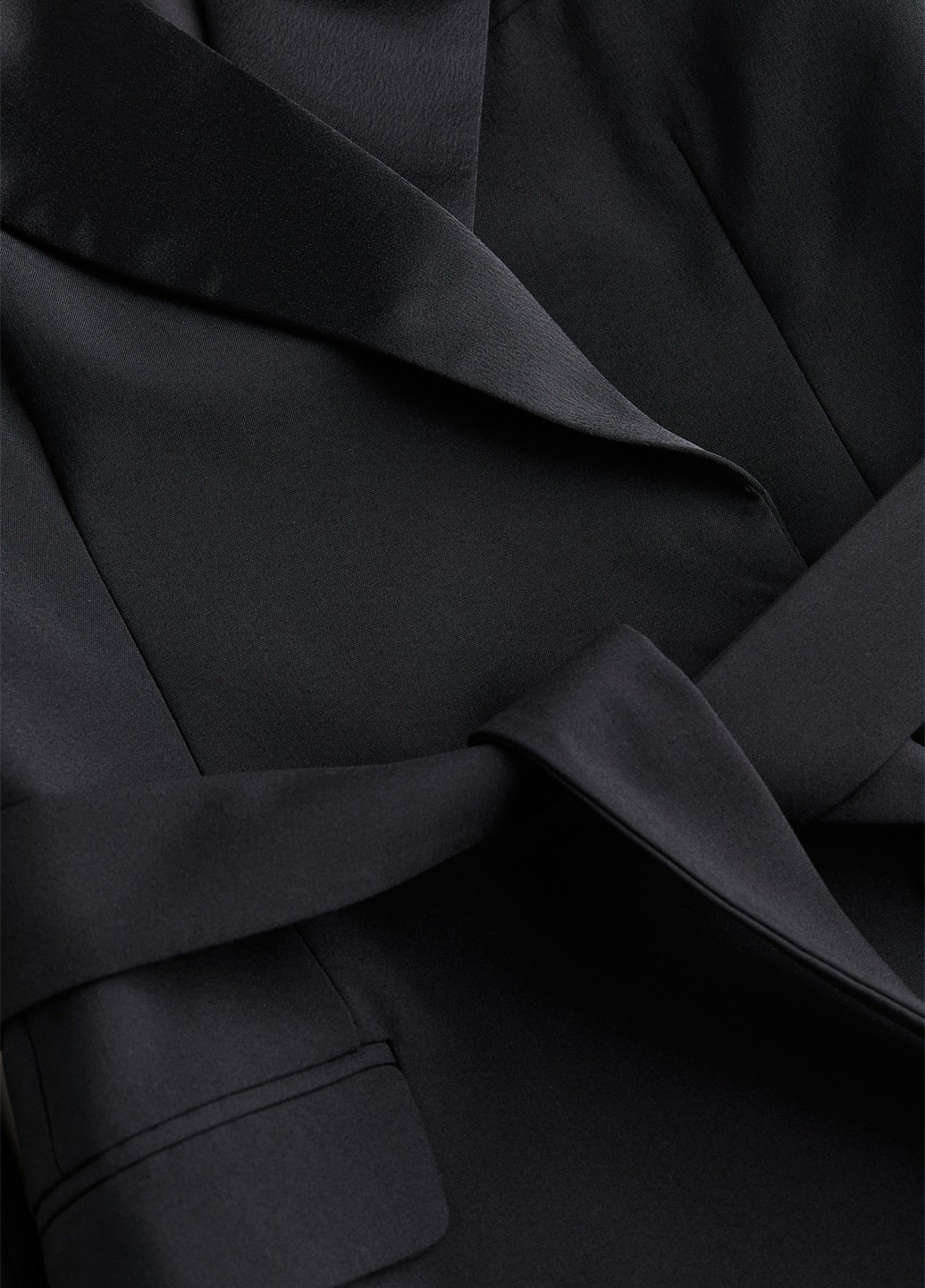 Черное демисезонное Пальто однобортное H&M