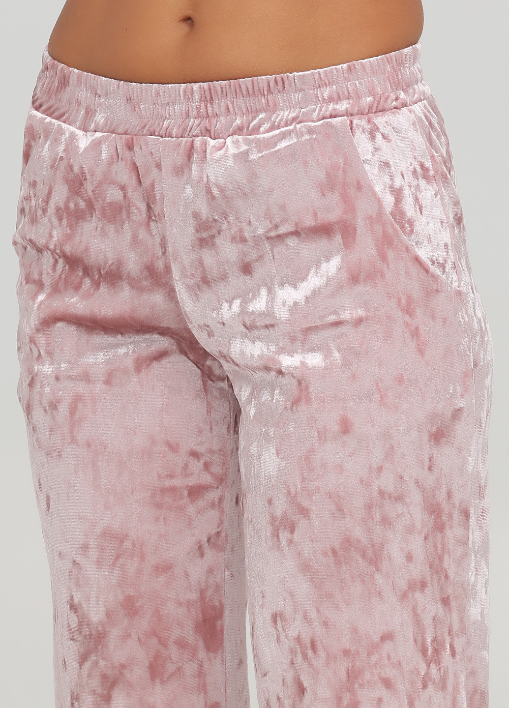 Розовые домашние демисезонные прямые брюки Fleri
