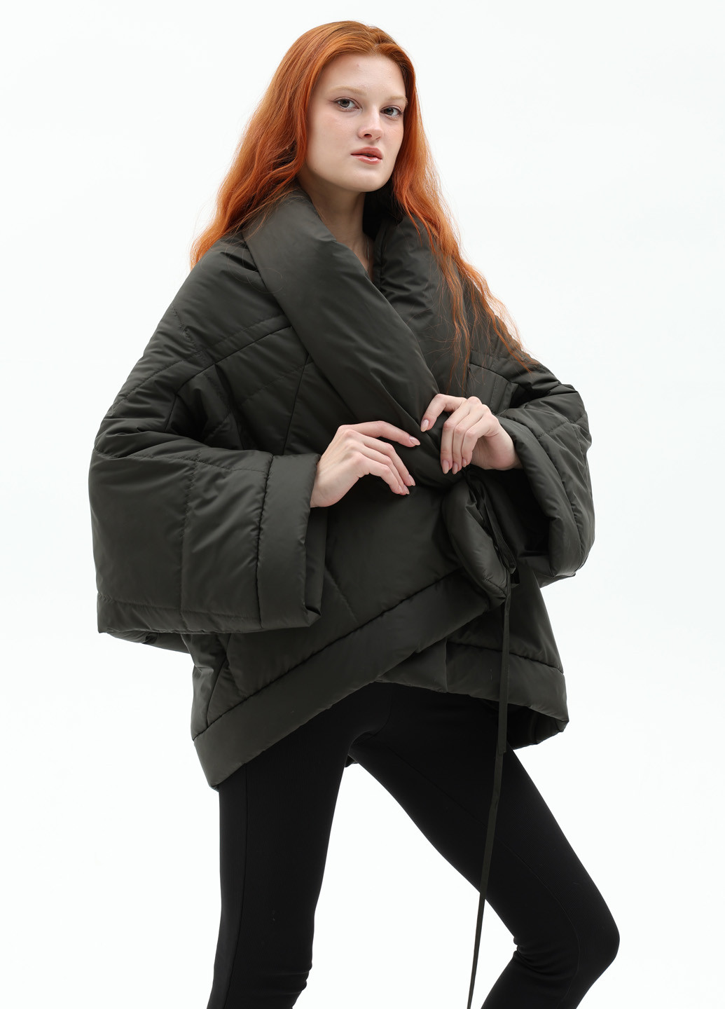 Оливкова (хакі) демісезонна куртка куртка-ковдра CHIUAS