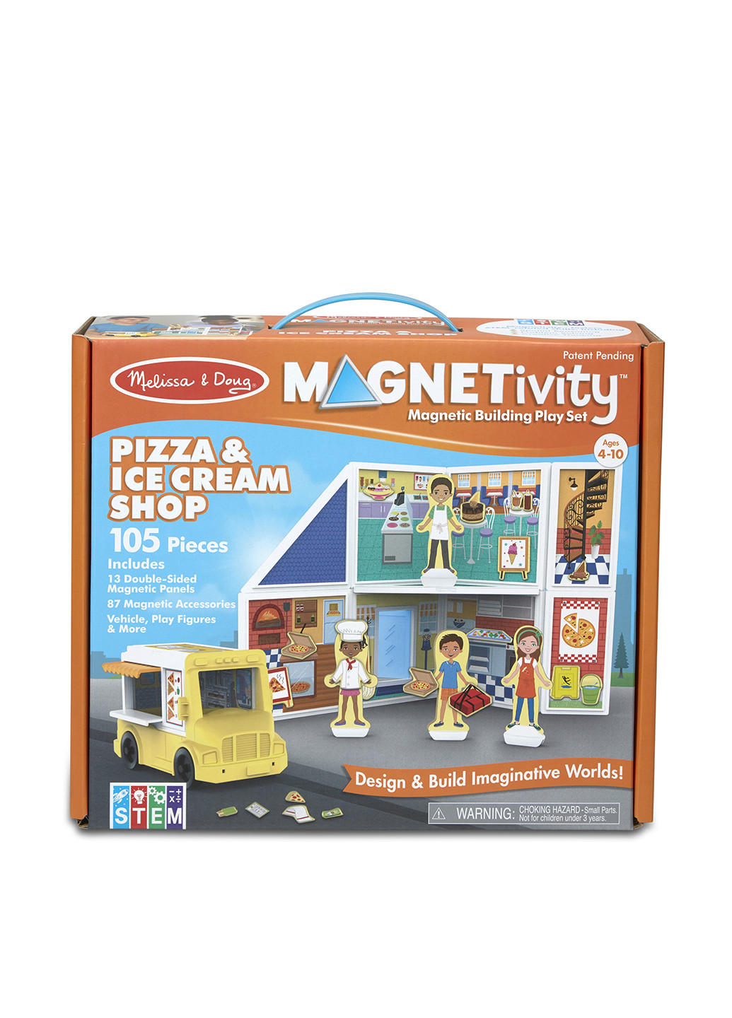 Игровой магнитный набор Магазин пиццы и мороженого, 33х28х11,5 см Melissa & Doug (251711300)