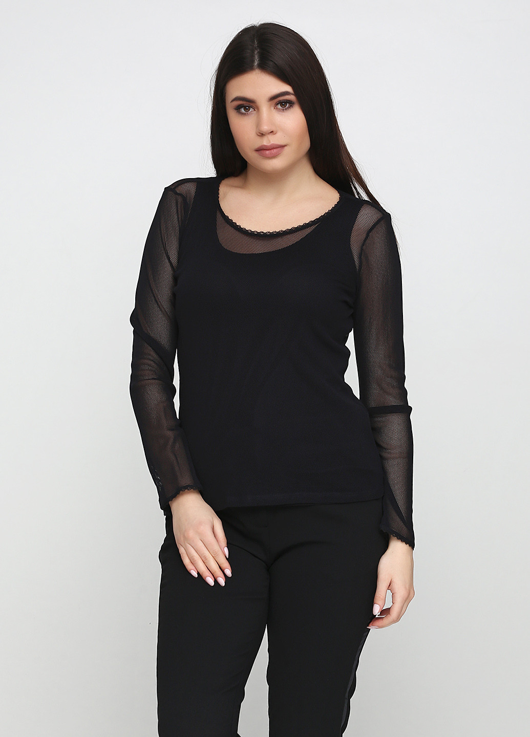 Черная демисезонная блуза Marta Palmieri