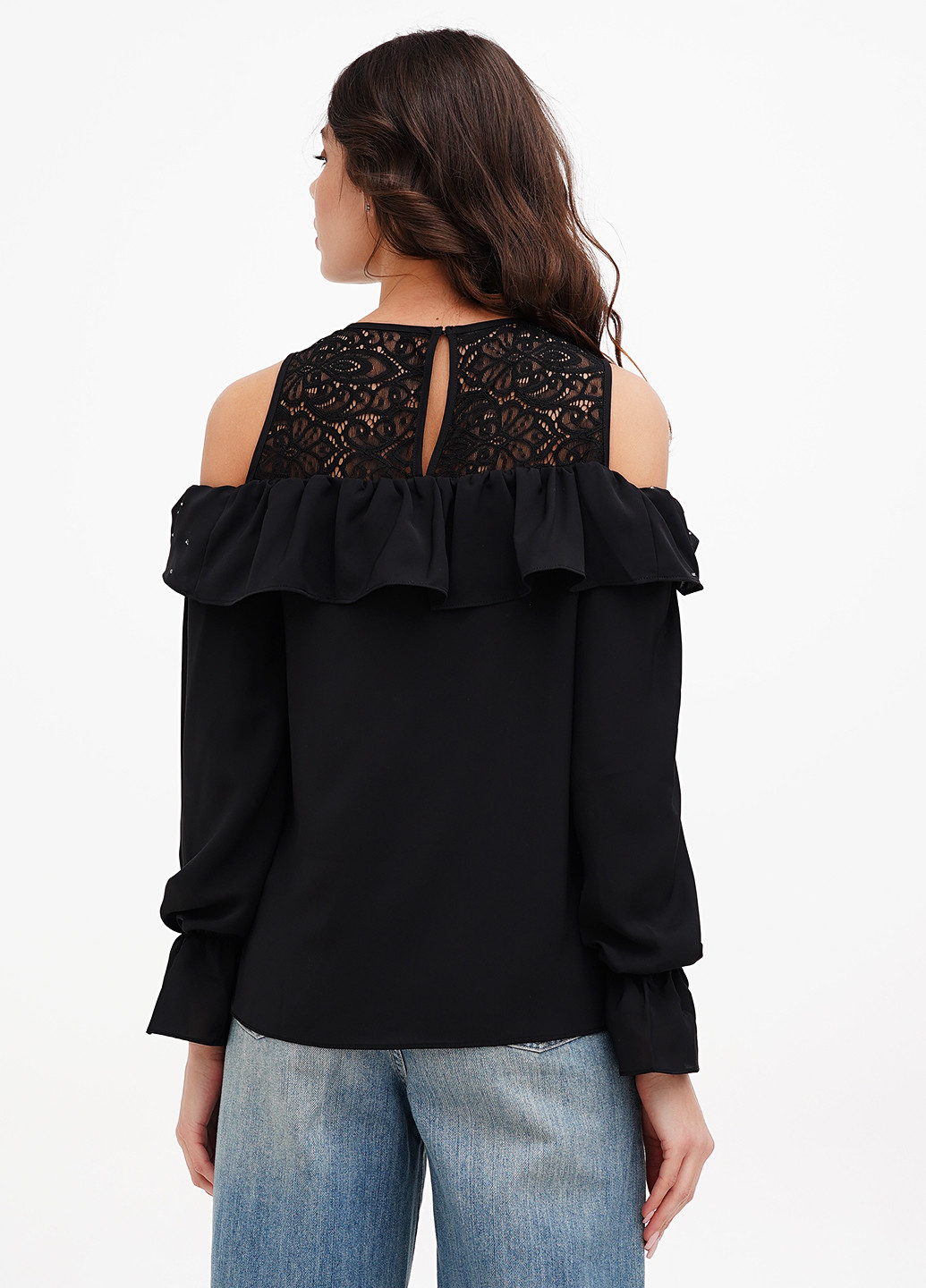 Чорна блуза Sassofono