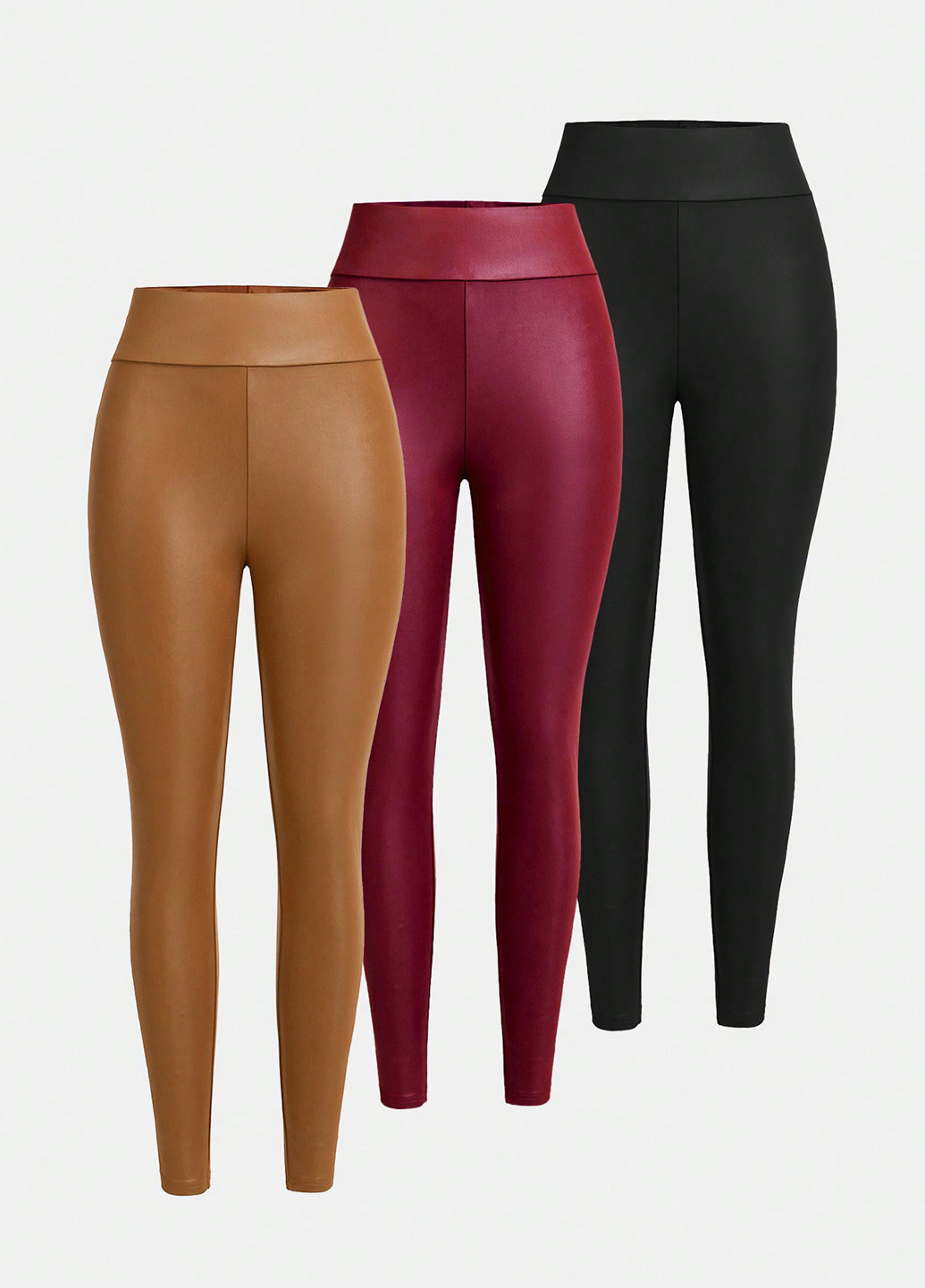 Комбинированные демисезонные леггинсы (3 шт.) SHEIN