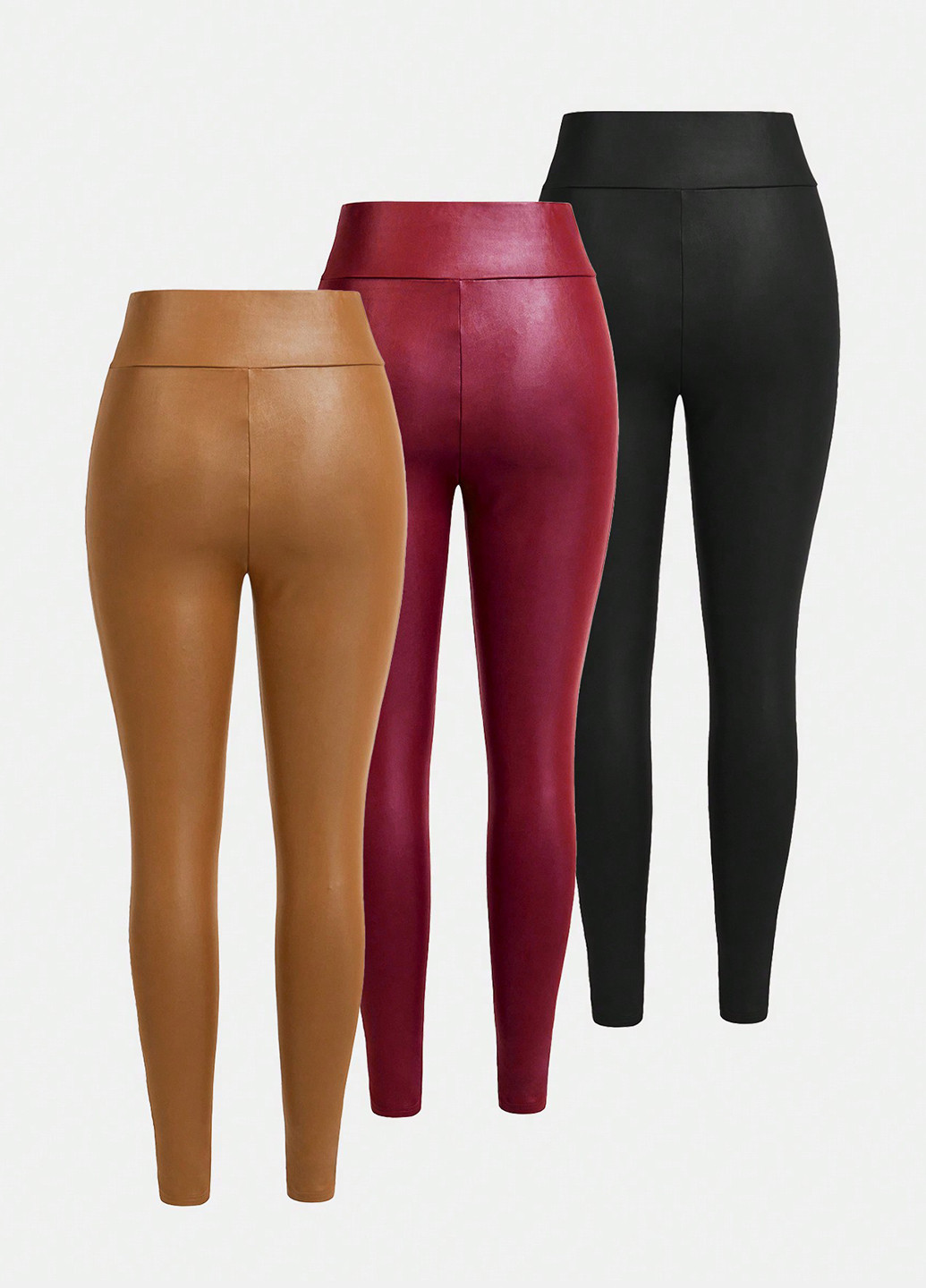 Комбинированные демисезонные леггинсы (3 шт.) SHEIN