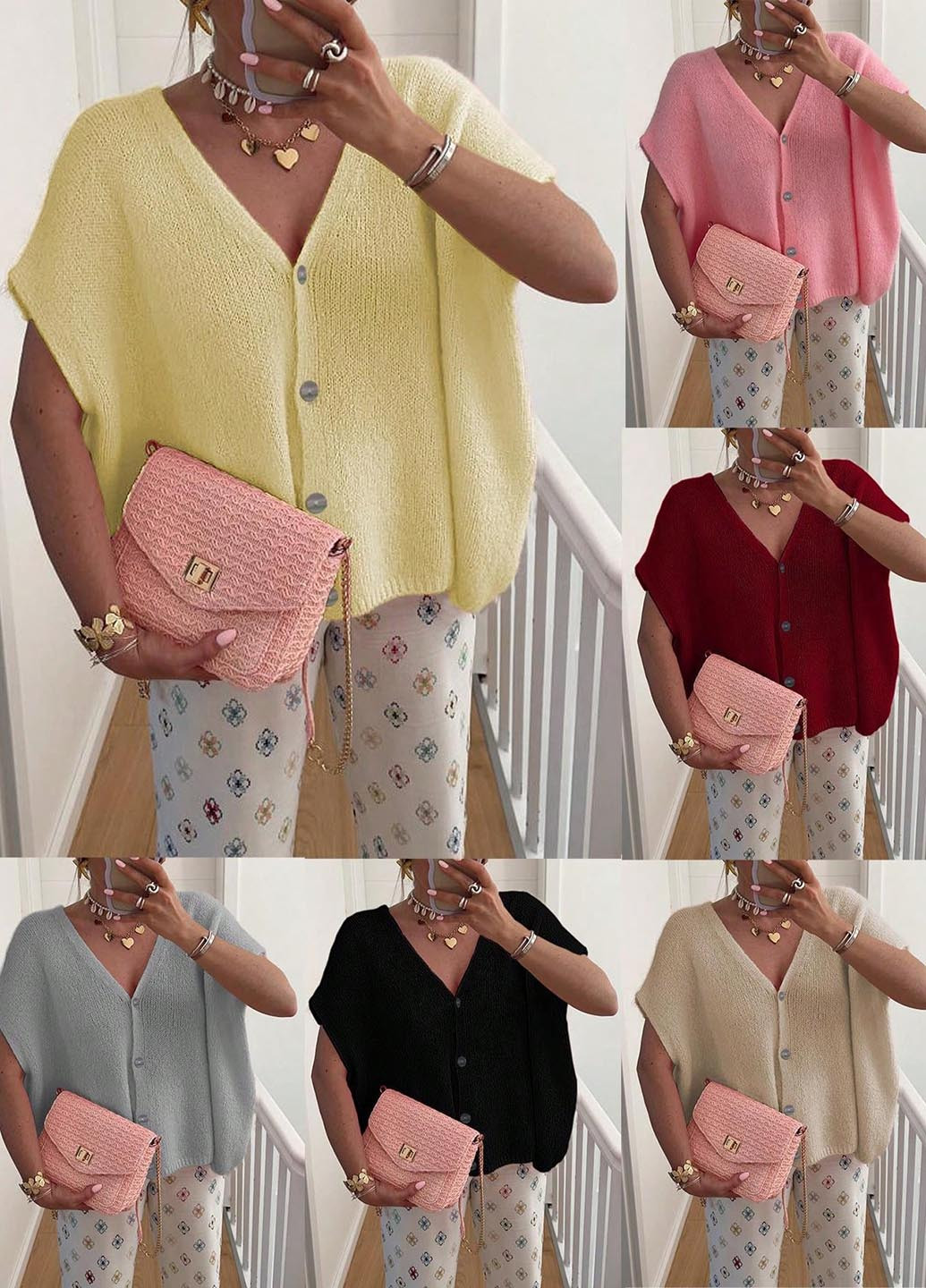 Желтый демисезонный кардиган SHEIN