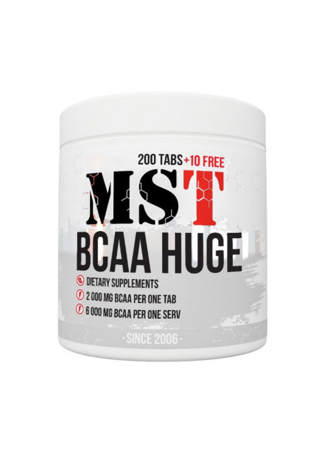 БЦАА BCAA Huge (200 таблеток) мст MST (255363204)