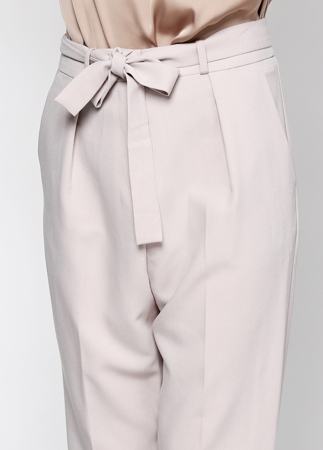 Светло-серые кэжуал демисезонные брюки Asos