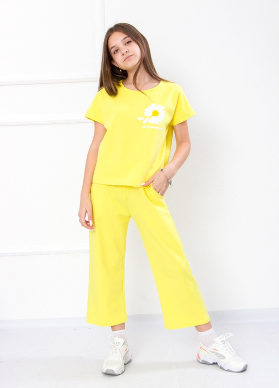 Желтый костюм для девочки “ромашка” (подростковый) Носи своє 6251